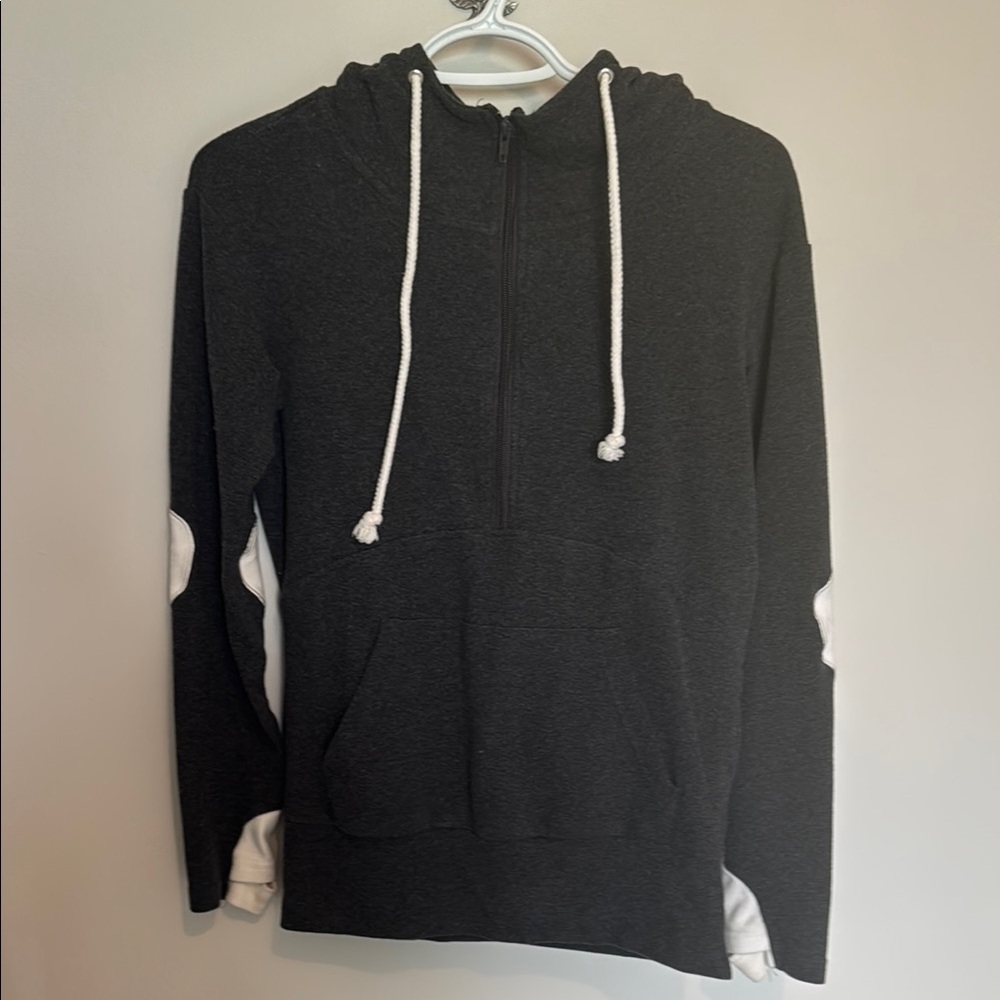 Charcoal half zip hoodie